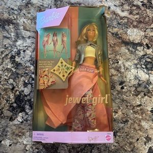 2000 Jewel Girl flex waist Barbie, never taken out of box but box is damaged